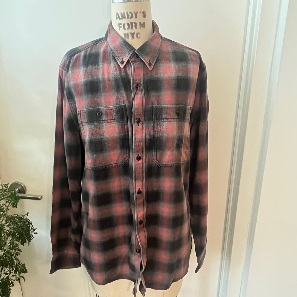 NWT O.N.S Men's Plaid Flannel Shirt Size Medium